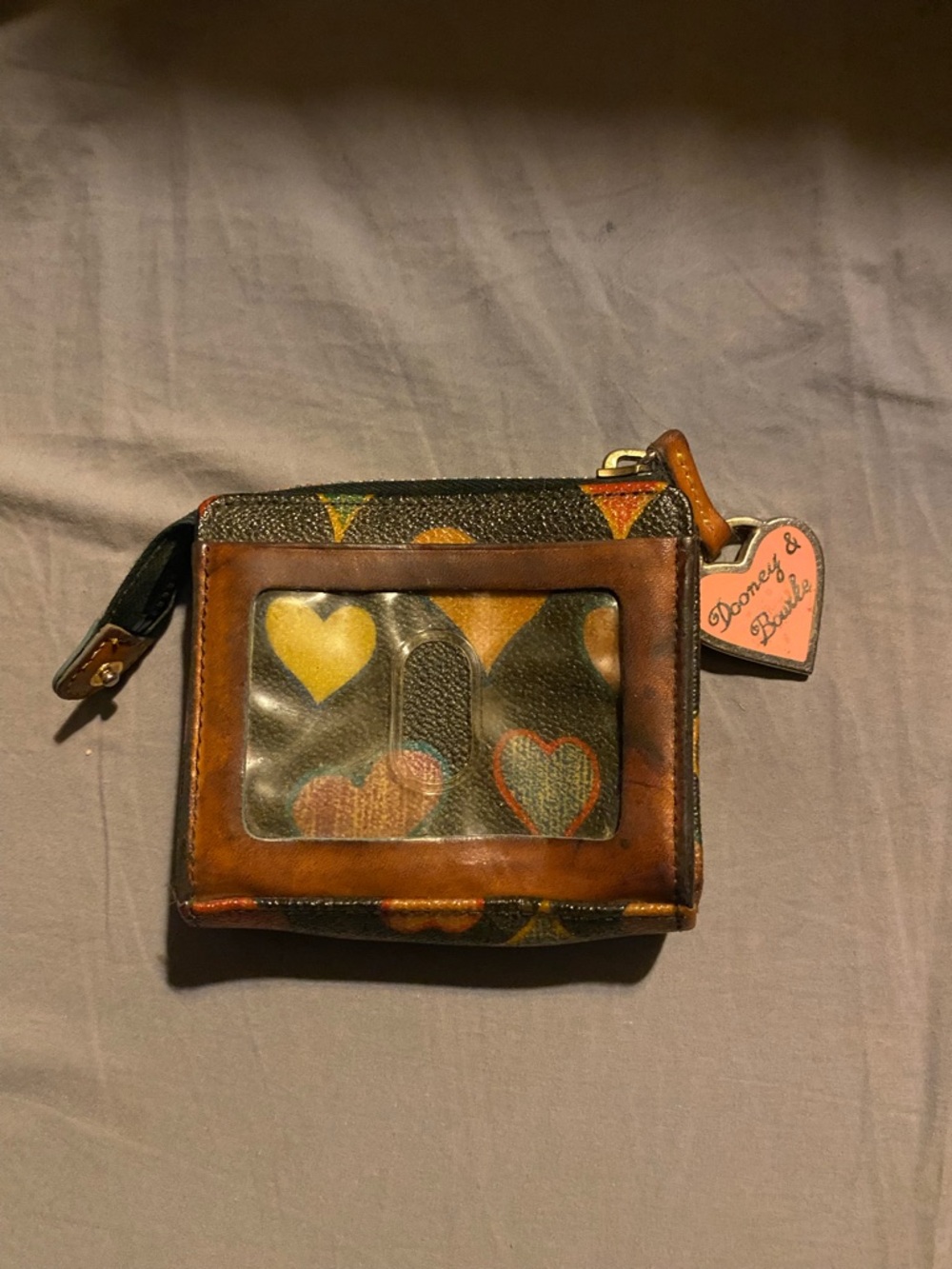 Dooney & Bourke Multicolor Heart Card Wallet -